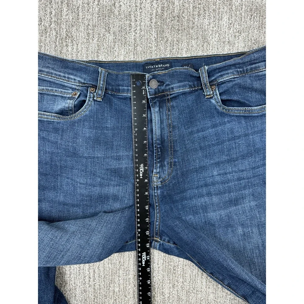 Lucky Brand 412 Athletic Slim Mens Blue Stretch Denim Jeans 38x30